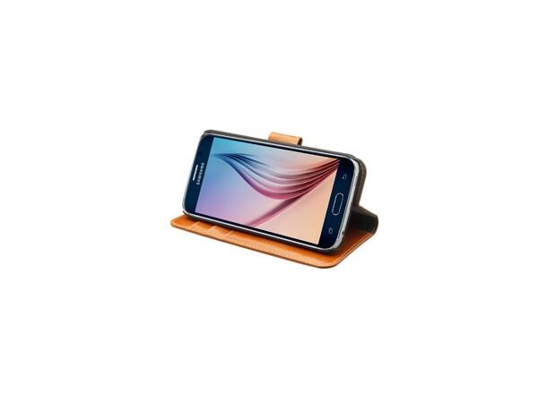 Lynge til Galaxy S6 - Golden Tan Lommebok og mobilcover i ett | dbramante 
